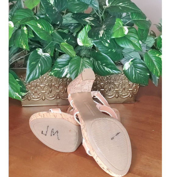 TOMMY HILFIGER - Tan and White Heeled Mules - 8M - Picture 3 of 7